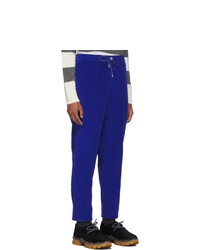 Moncler Blue Velvet Sportivo Trousers