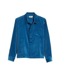 Blue Corduroy Shirt Jacket
