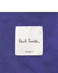 Paul Smith Blue Slim Fit Modal Cotton And Cashmere Blend Blazer