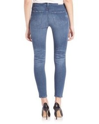 AG Jeans Ag Aged Denim Farrah High Rise Skinny Crop Jeans