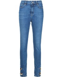 Anthony Vaccarello Skinny Button Ankle Jeans