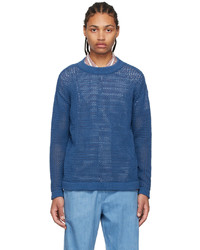 Situationist Blue Cotton Sweatshirt