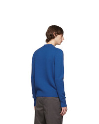 Studio Nicholson Blue Five Gauge Crewneck Sweater