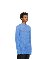 Jil Sander Blue Linen Sweater