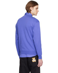 Moschino Blue Patch Sweater