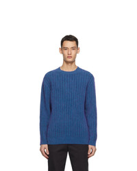 Schnaydermans Blue Seamless Mohair Sweater