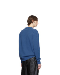 Tibi Blue Stretch Cashmere Sweater