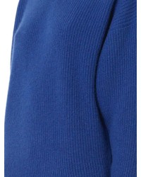 Freda Crew Neck Ribbed Knit Cashmere Sweater