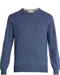 Brunello Cucinelli Crew Neck Wool Blend Sweater