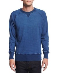 Tom Ford Crewneck Raglan Sleeve Sweatshirt Indigo