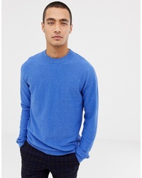 Selected Homme Knitted Jumper In Cotton Cashmere Mix