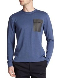 Fendi Leather Pocket Sweater
