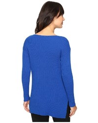 Vince Camuto Long Sleeve Ribbed V Textured Sweater