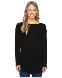 Vince Camuto Long Sleeve Ribbed V Textured Sweater