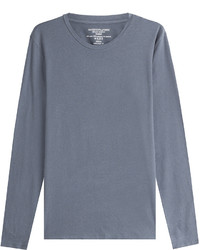 Majestic Long Sleeved Top With Cotton And Cashmere