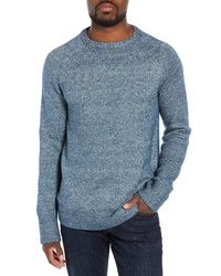 Schott NYC Multi Yarn Crewneck Raglan Sweater