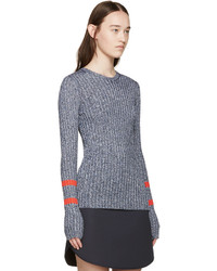 Mary Katrantzou Navy Knit Fontaine Sweater