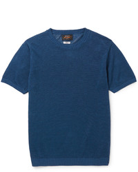 Beams Plus Slim Fit Knitted Linen T Shirt