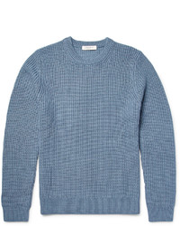 Sandro Ribbed Merino Wool Blend Sweater
