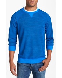 Splendid Reversible Thermal Crewneck Sweatshirt Blue Medium