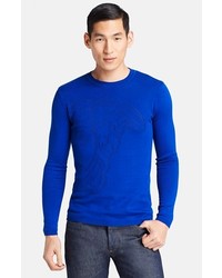 Versace Medusa Logo Crewneck Sweater Medium Blue X Large