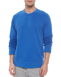 James Perse Vintage Crewneck Sweater Blue