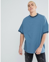 ASOS DESIGN Asos Oversized T Shirt With Contrast Tipping In Pique