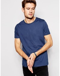 Asos T Shirt With Crew Neck In Blue