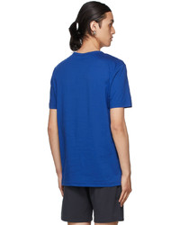 BOSS Blue Curved T Shirt