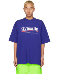 Vetements Blue Gvasalia For T Shirt