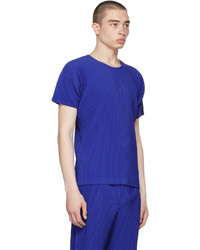 Homme Plissé Issey Miyake Blue Monthly Color April T Shirt