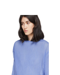 Nina Ricci Blue Pleated T Shirt