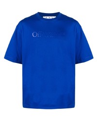 Off-White Bookish Embossed Logo Organic Cotton T Shirt