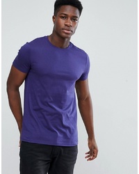 ASOS DESIGN Crew Neck T Shirt In Purple