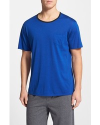 Daniel Buchler Silk Cotton T Shirt Bright Blue X Large