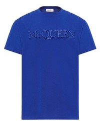 Alexander McQueen Embossed Logo Short Sleeve T Shirt