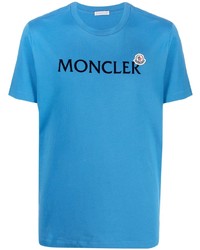 Moncler Flocked Logo Cotton T Shirt