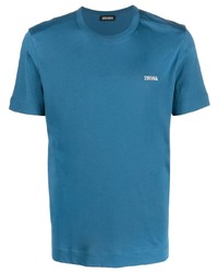 Zegna Logo Detail Cotton T Shirt
