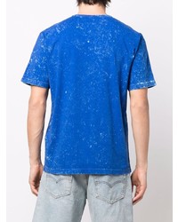 Stone Island Logo Embroidered Bleached T Shirt