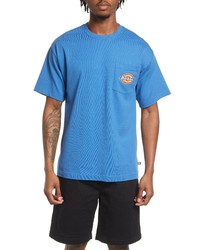 Dickies Logo Pocket Cotton T Shirt In Bright Cobalt At Nordstrom