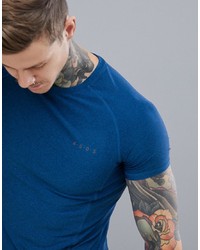 ASOS 4505 Muscle T Shirt With Quick Dry In Blue Twisted Yarn