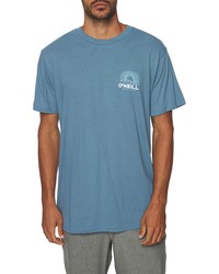 O'Neill New Day Cotton Graphic Tee In Dust Blue At Nordstrom