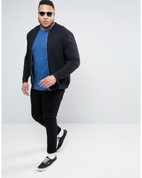 Asos Plus T Shirt With Crew Neck In Blue