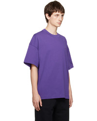AMI Alexandre Mattiussi Purple Ami De Cur T Shirt