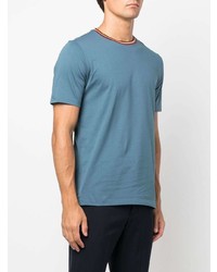 Paul Smith Rainbow Stripe Organic Cotton T Shirt