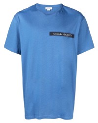 Alexander McQueen Short Sleeved Logo Patch T Shirt