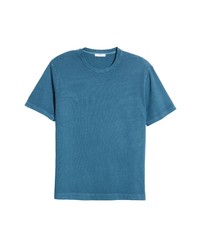 Boglioli Solid Crewneck T Shirt In Blue At Nordstrom