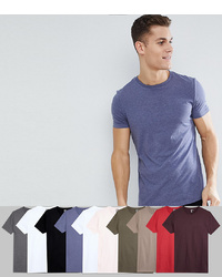 ASOS DESIGN T Shirt With Crew Neck 10 Pack Save