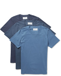 Maison Margiela Three Pack Cotton Jersey T Shirts