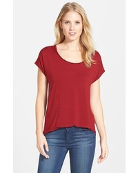 Vince Camuto Two By Braid Trim Jersey Tee